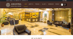 Desktop Screenshot of amantrahotel.com